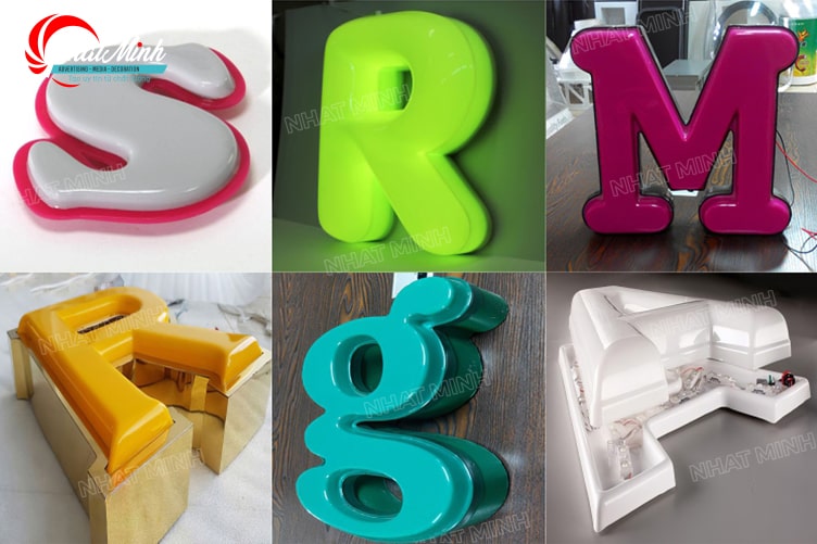 Chữ mica hút nổi