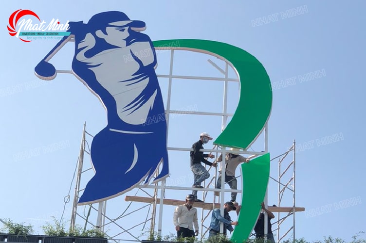 Thi công Logo Golf