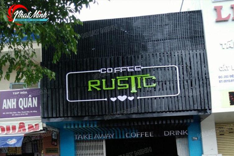 Làm biển quảng cáo Đà Nẵng - Thi công trọn gói giá rẻ 184 bien hieu coffee