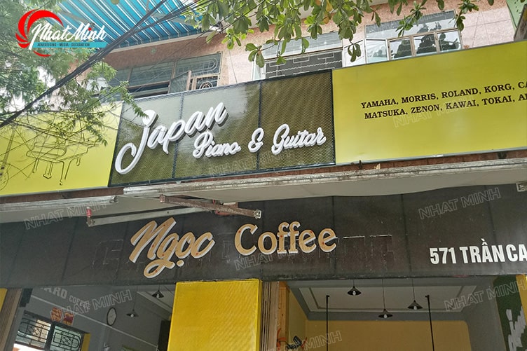 Làm biển quảng cáo Đà Nẵng - Thi công trọn gói giá rẻ 166 Làm biển hiệu cửa hàng Piano Guitar