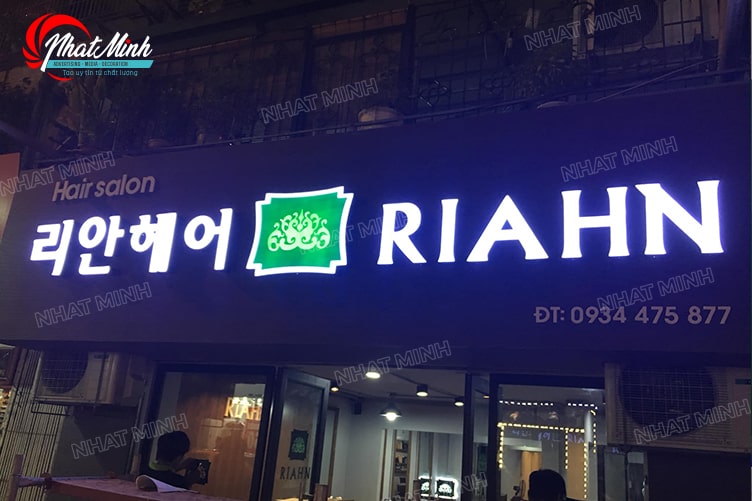 Làm biển quảng cáo Đà Nẵng - Thi công trọn gói giá rẻ 243 bien hieu hair salon