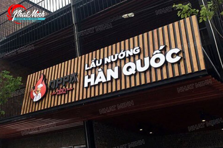 Làm biển quảng cáo Đà Nẵng - Thi công trọn gói giá rẻ 206 bien hieu lau nuong han quoc