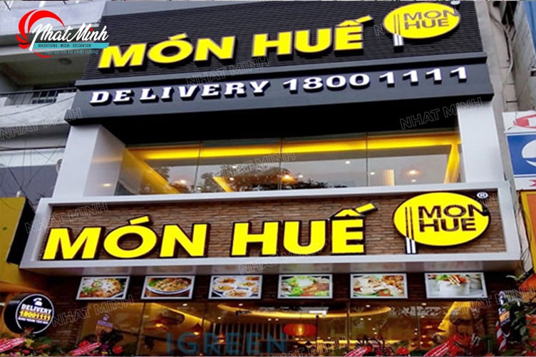 Làm biển quảng cáo Đà Nẵng - Thi công trọn gói giá rẻ 215 bien hieu mon hue