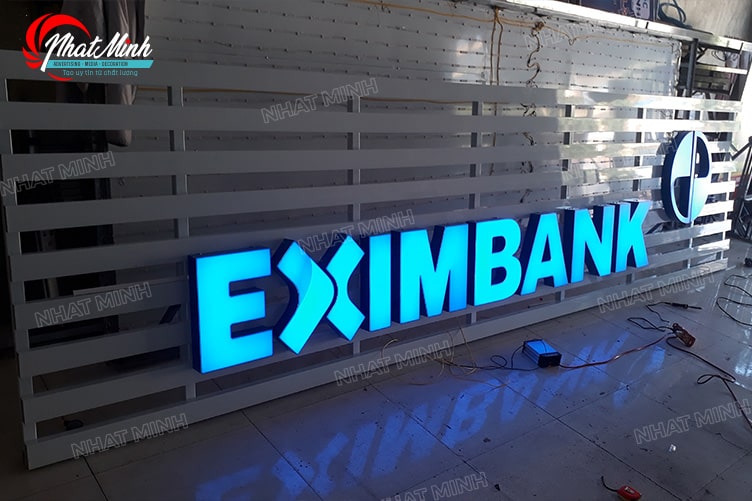 Thi công biển hiệu ngân hàng Eximbank