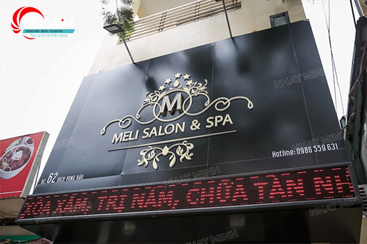Làm biển quảng cáo Đà Nẵng - Thi công trọn gói giá rẻ 219 bien hieu salon spa