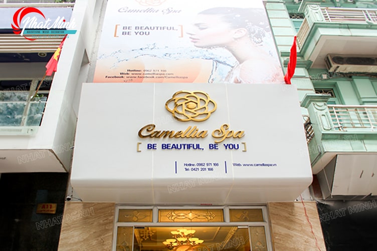 Làm biển quảng cáo Đà Nẵng - Thi công trọn gói giá rẻ 208 bien hieu spa dep