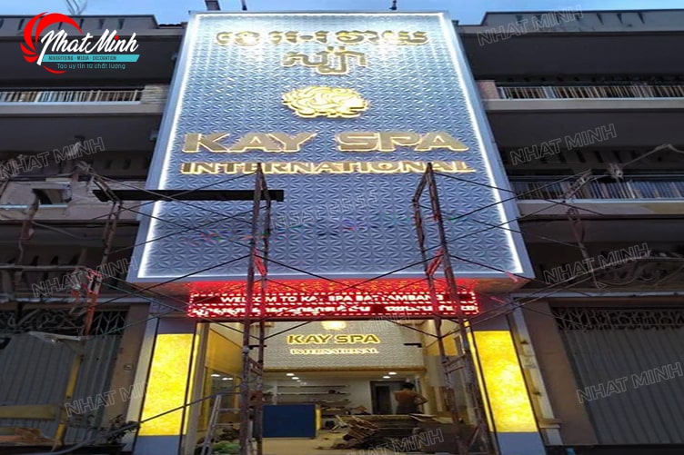 Làm biển quảng cáo Đà Nẵng - Thi công trọn gói giá rẻ 224 bien hieu vien tham my kay spa