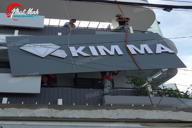 Làm biển quảng cáo Đà Nẵng - Thi công trọn gói giá rẻ 189 thi cong bien hieu tiem vang
