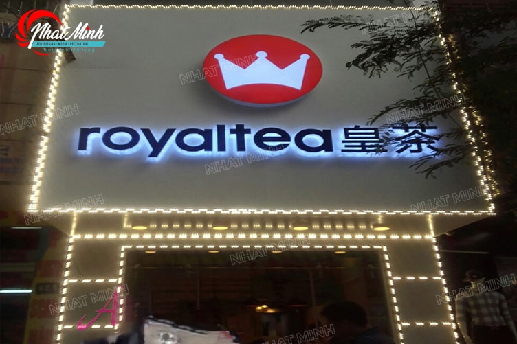 Làm biển quảng cáo Đà Nẵng - Thi công trọn gói giá rẻ 221 trang tri bien hieu cau hang tra sua