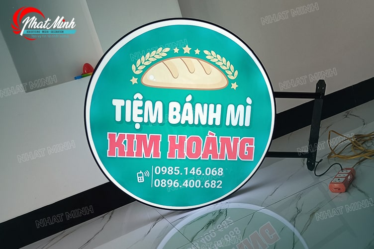 Hộp đèn tròn hút nổi