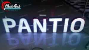 Chữ lọng viền inox