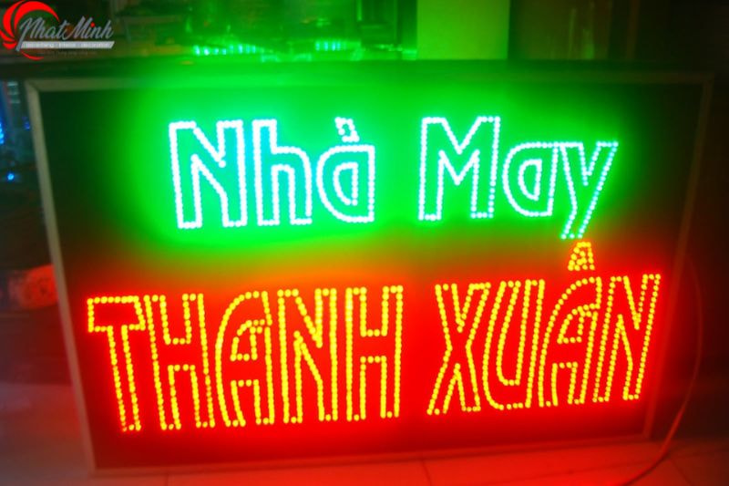 mẫu bảng hiệu đèn led