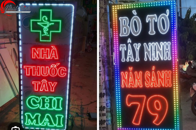 làm bảng hiệu đèn led đẹp