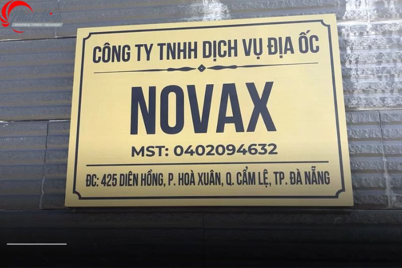 bảng hiệu inox
