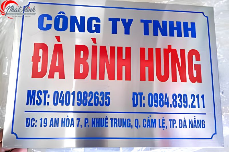 bảng hiệu inox đà nẵng