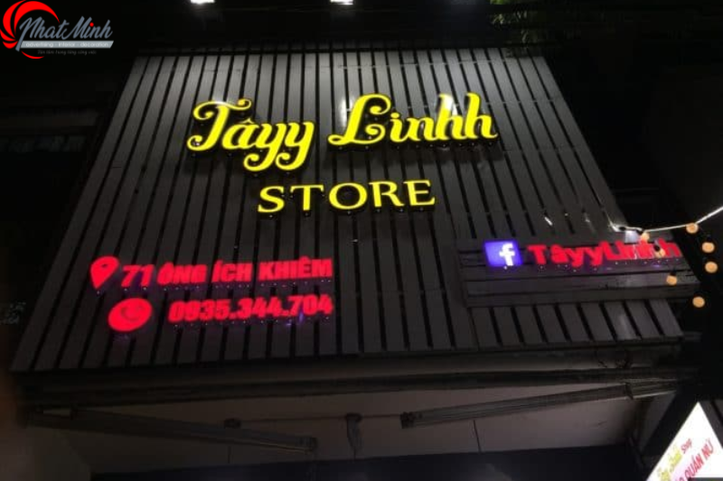 thi công bảng hiệu tôn